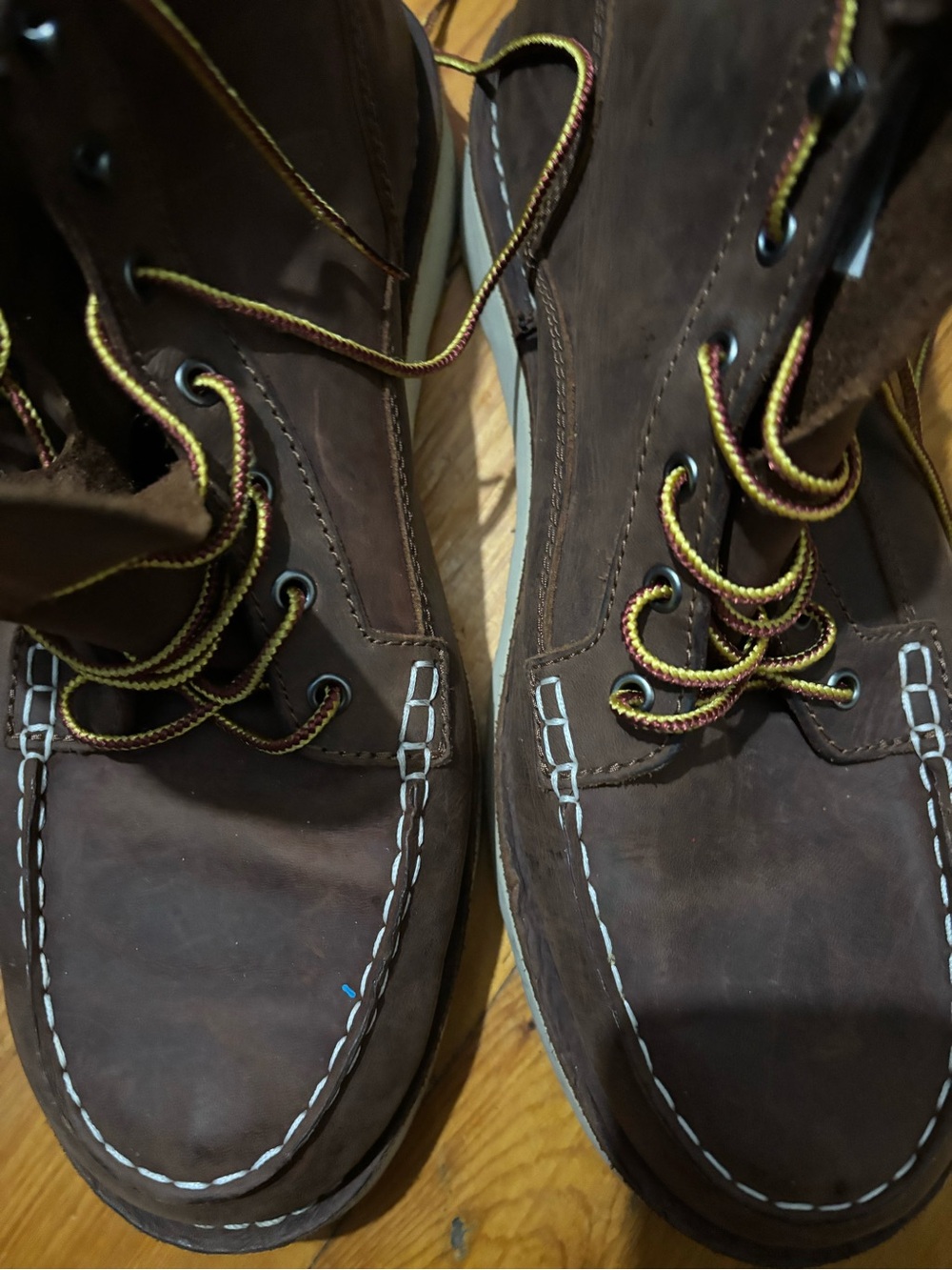🇺🇸Danner Brown Leather Moc-Toe work boot (no steel toe) Boots made in the USA🇺🇸 - Picture 2 of 6
